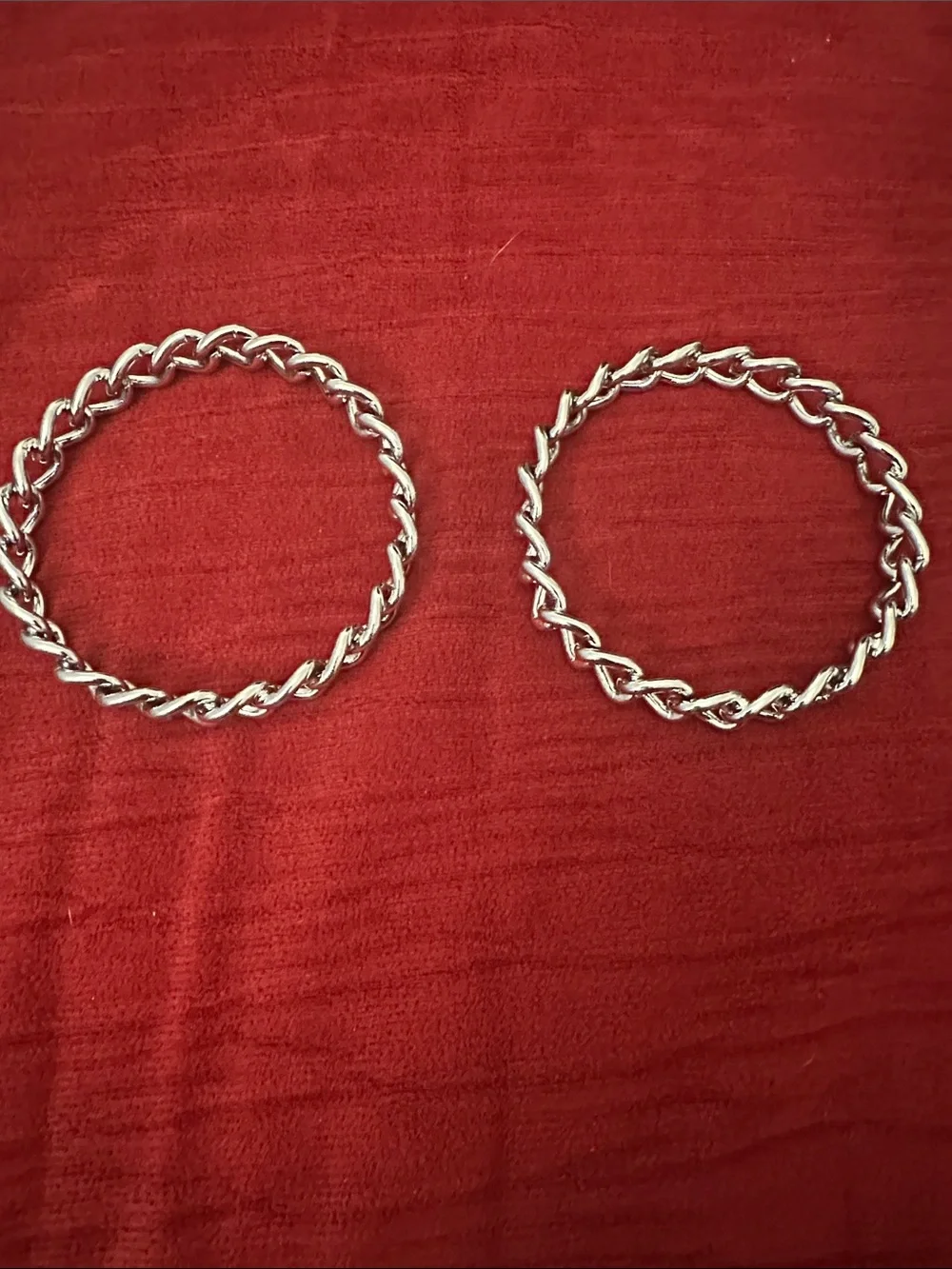 Chunky Silver Double Link Bracelet